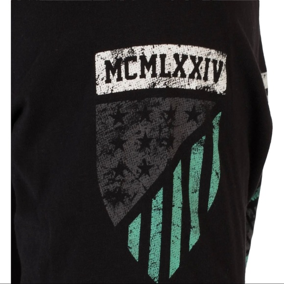 American Fighter Mens Long Sleeve Shirt ABRAHAM Premium Athletic Black S-3XL - Picture 8 of 13